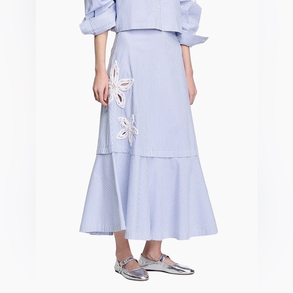 Sandro Maxi Striped Skirt - Picture 3 of 10